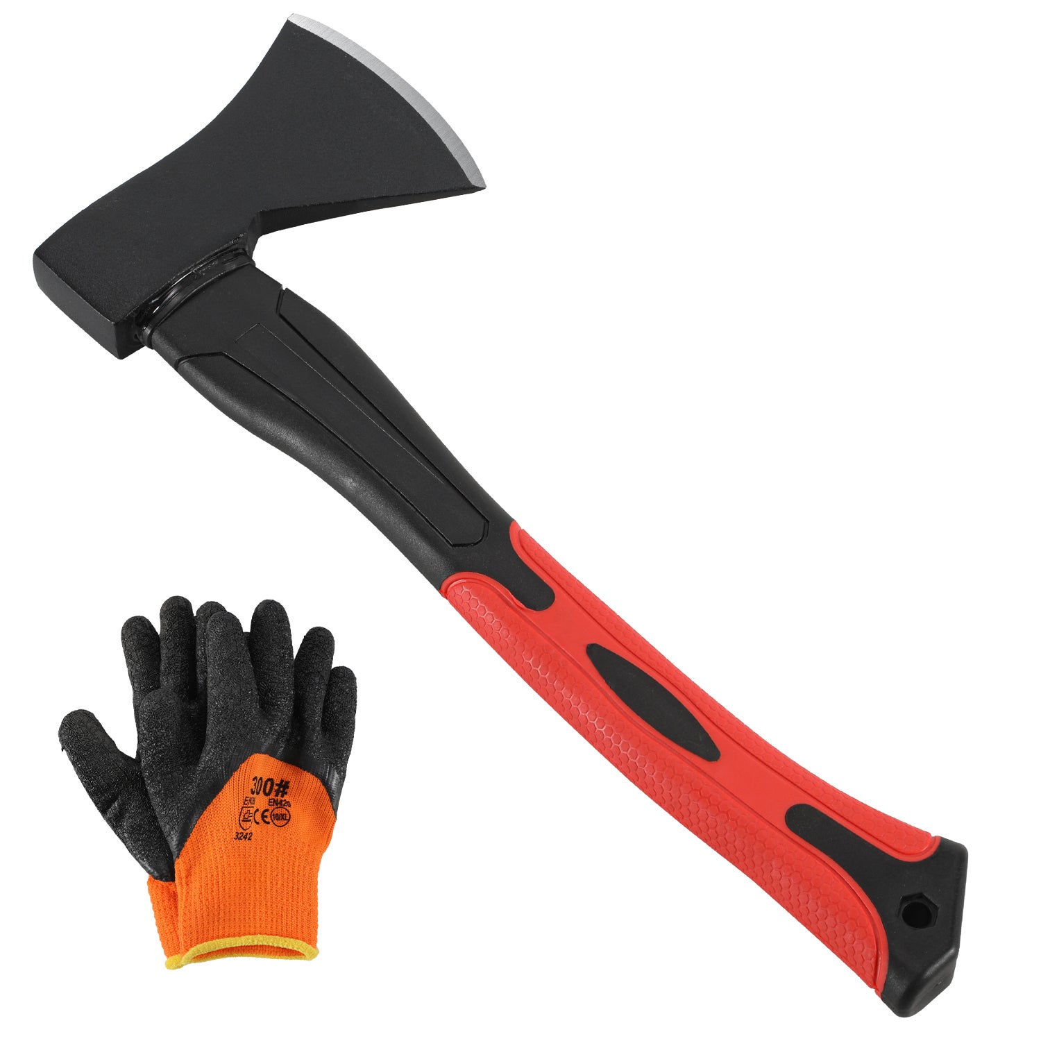 Cellfast Hache à Fendre C1600 ENERGO™ - Acier Trempé, Poignée Antidérapante SAFETOUCH™, 61,5cm 1,6kg