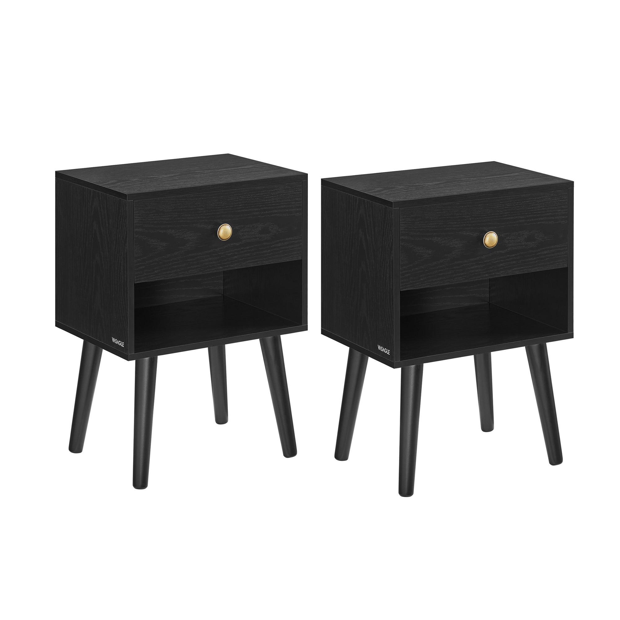 Lot De 2 Tables Basses Ou Chevets, Dimensions 40.5x40.5x52.5 Cm, D'occasion
