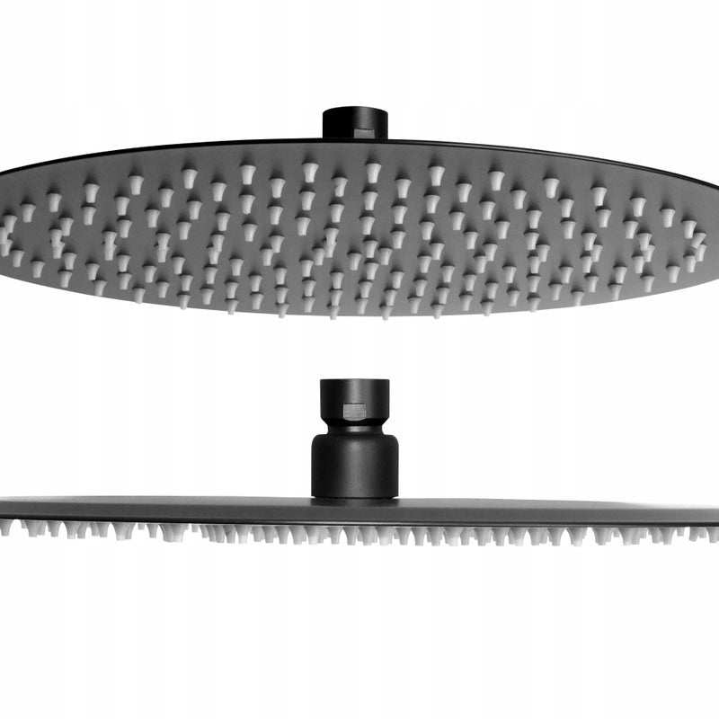Deszczownica prysznicowa Estiva SLIM ROUND BLACK 30 cm kwadratowa czarna