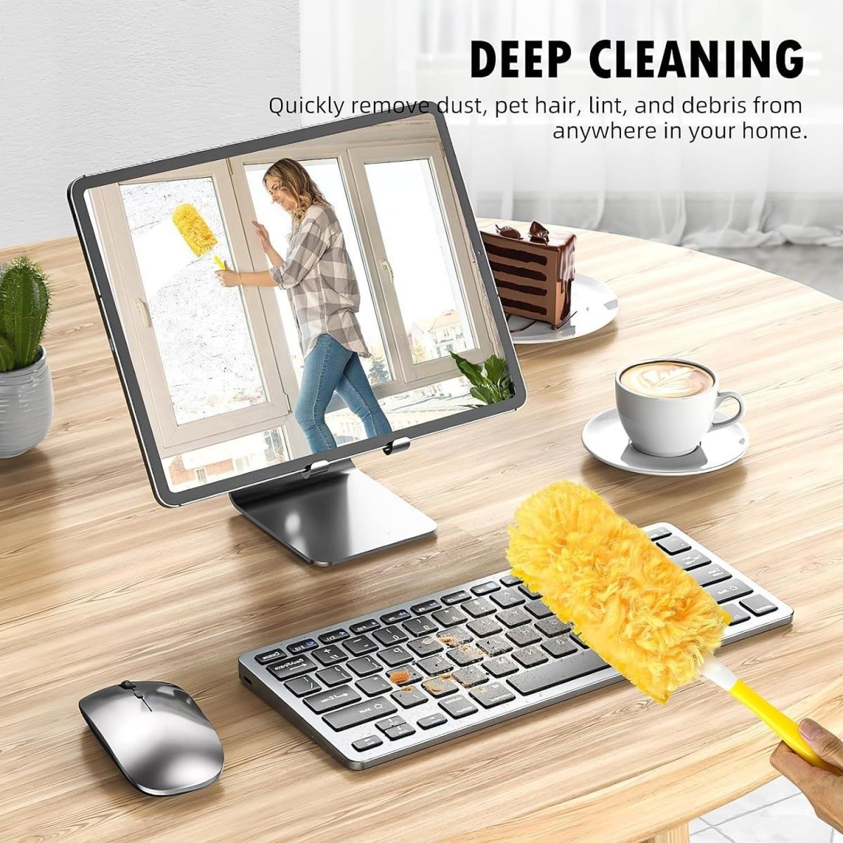 30 Ricambi Usa E Getta Per Spolverino 360° - Testine In Microfibra Elettrostatica Per Flash, Swiffer, Gage - 2
