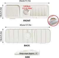 Protector De Silicona Para Grifo - Bandeja Antisalpicaduras Para Fregadero De Cocina O Baño