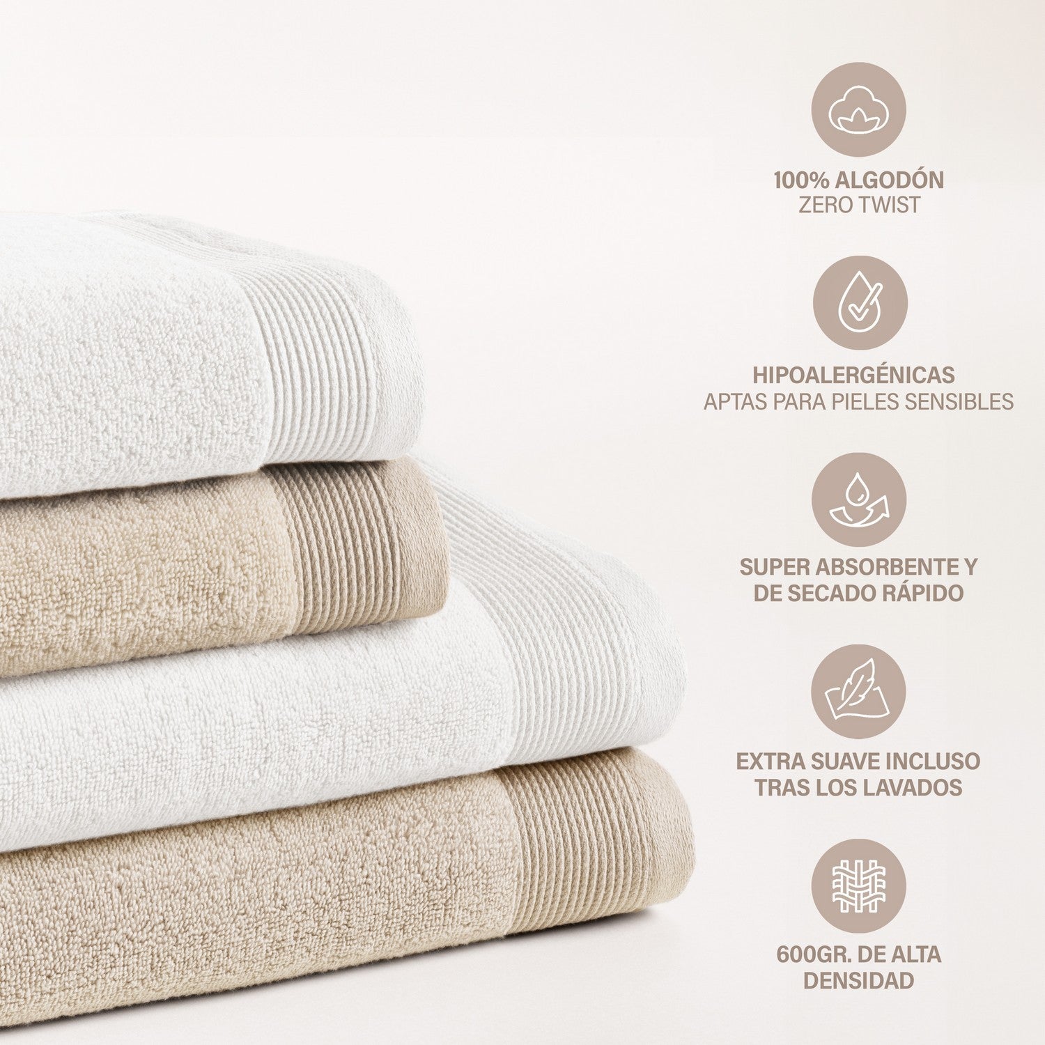 Serviettes De Bain En Coton Et Bambou - Lot De 2 - 600 G/m², Douces, Absorbantes Et Hypoallergéniques - Plusieurs Coloris