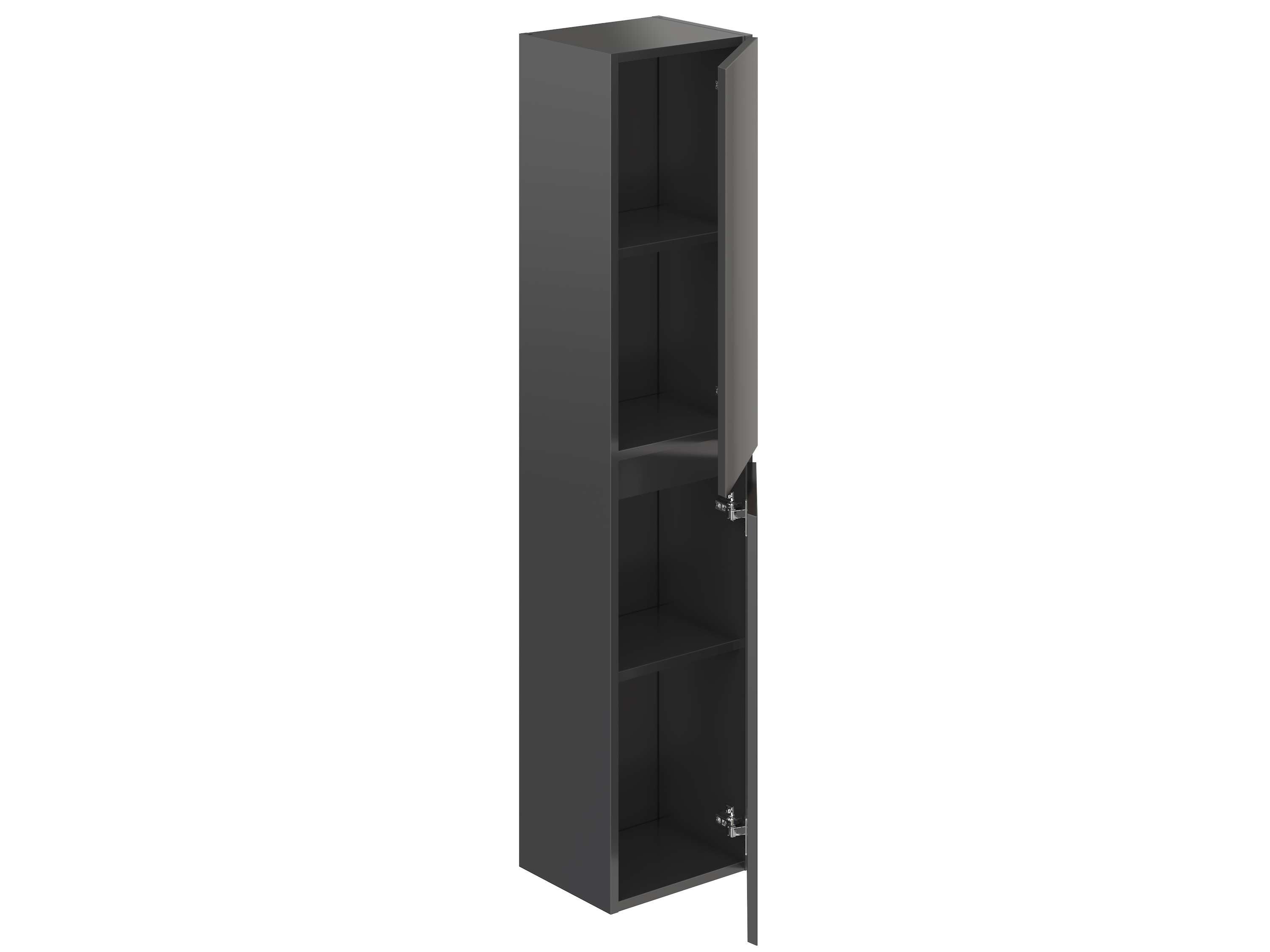 Colonne de salle de bain NELI 2 portes 140x30x27 cm gris anthracite T-BATH - 9