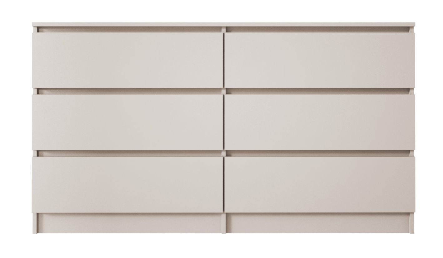 Commode 6 tiroirs, cachemire, 139 x 39 x 79 cm - 2