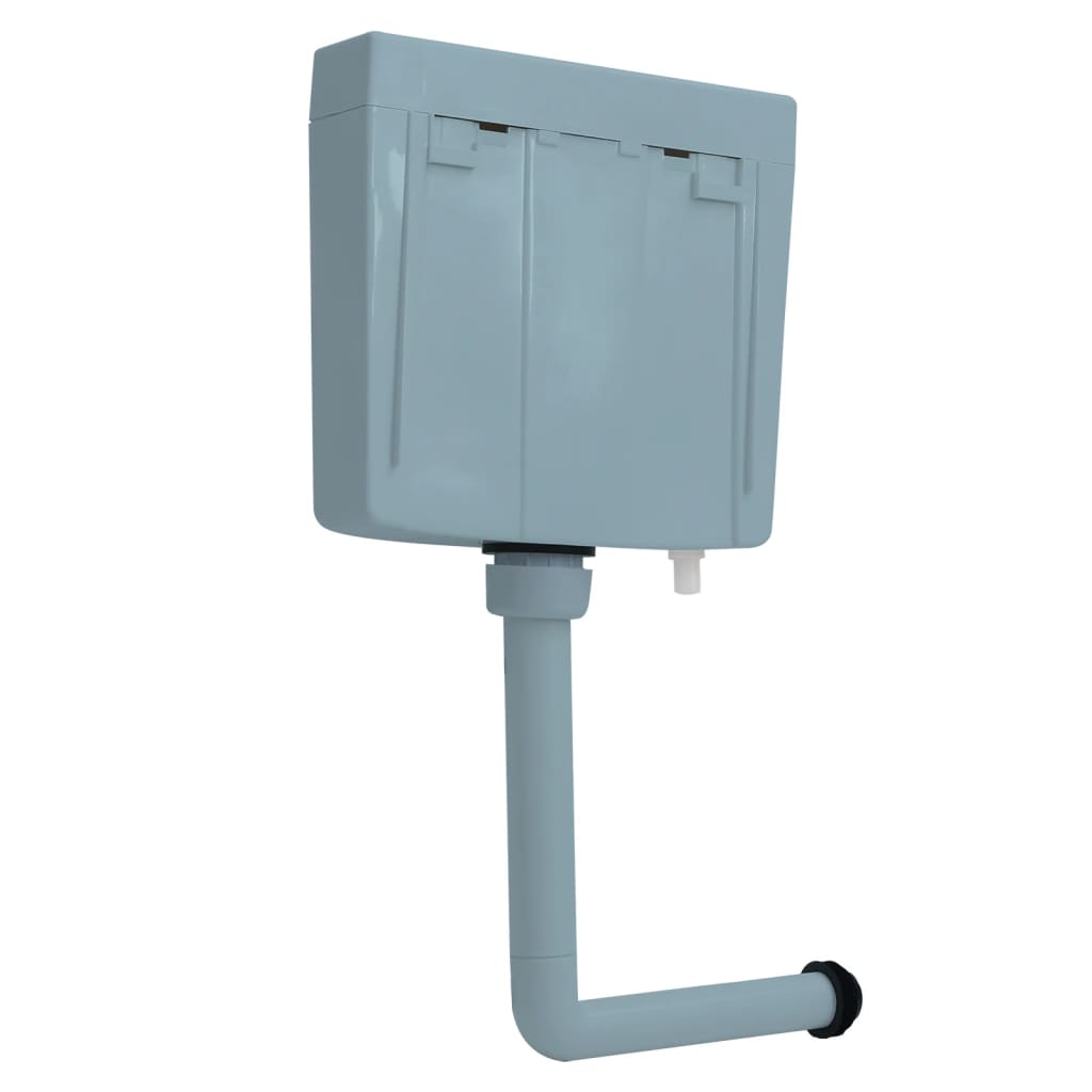 Sciacquone WC Con Ingresso Acqua Dal Basso – 3/6 Litri, Colore Verde Oliva, Cassetta Con Doppio Pulsante - 3