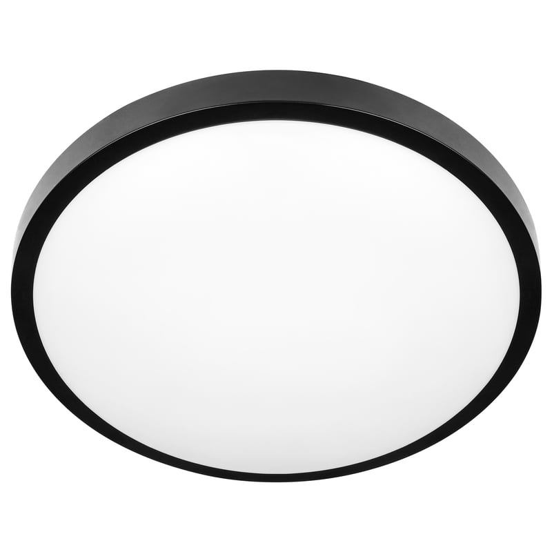 Plafon LED 2x E27 Luvo 30,5x30,5cm IP44 sufitowy natynkowy okrągły czarny oprawa MasterLED