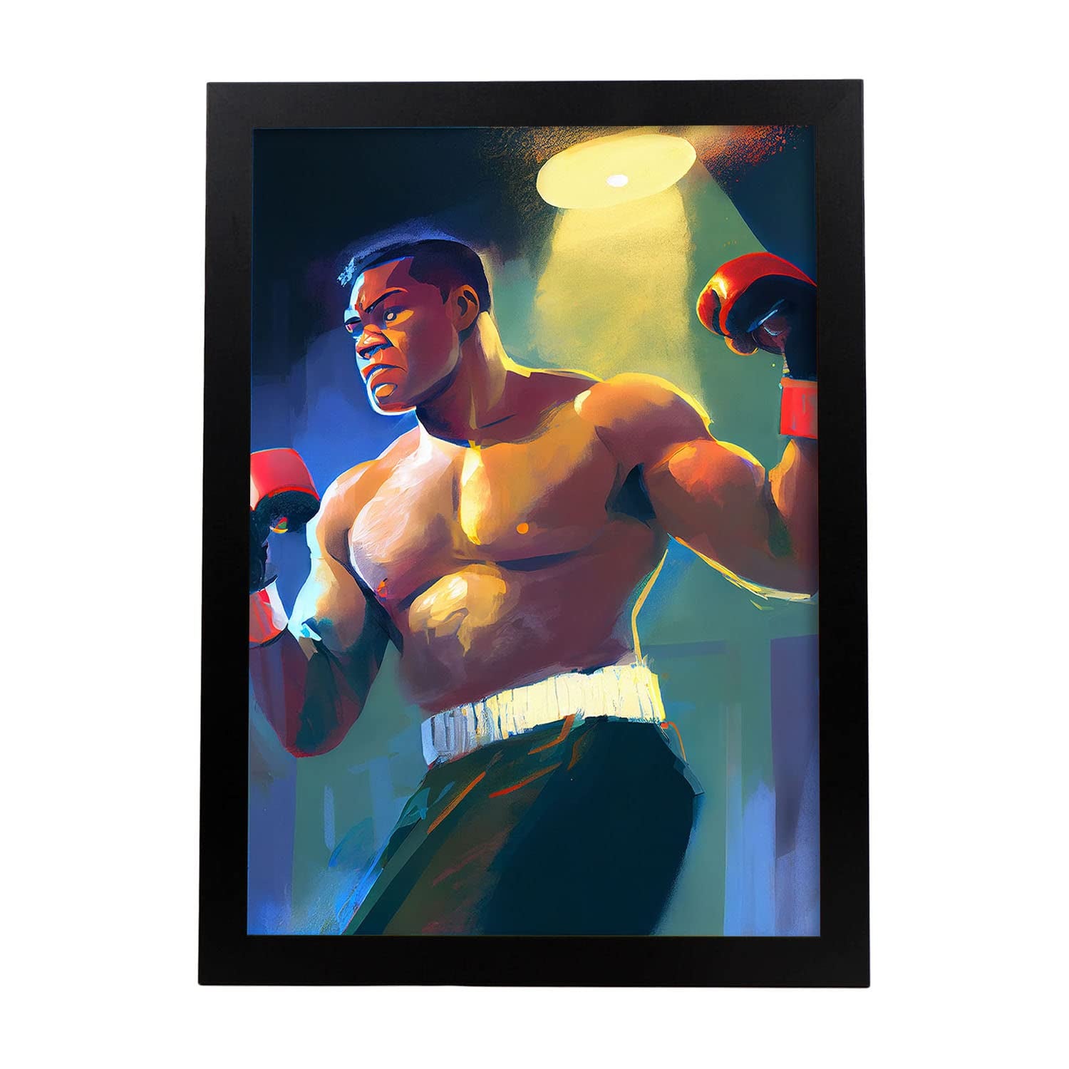 Nacnic Poster Martin Luther King Jr. In Stile Cartoon - Stampa A3 Con Cornice Nera, Decorazione Da Parete