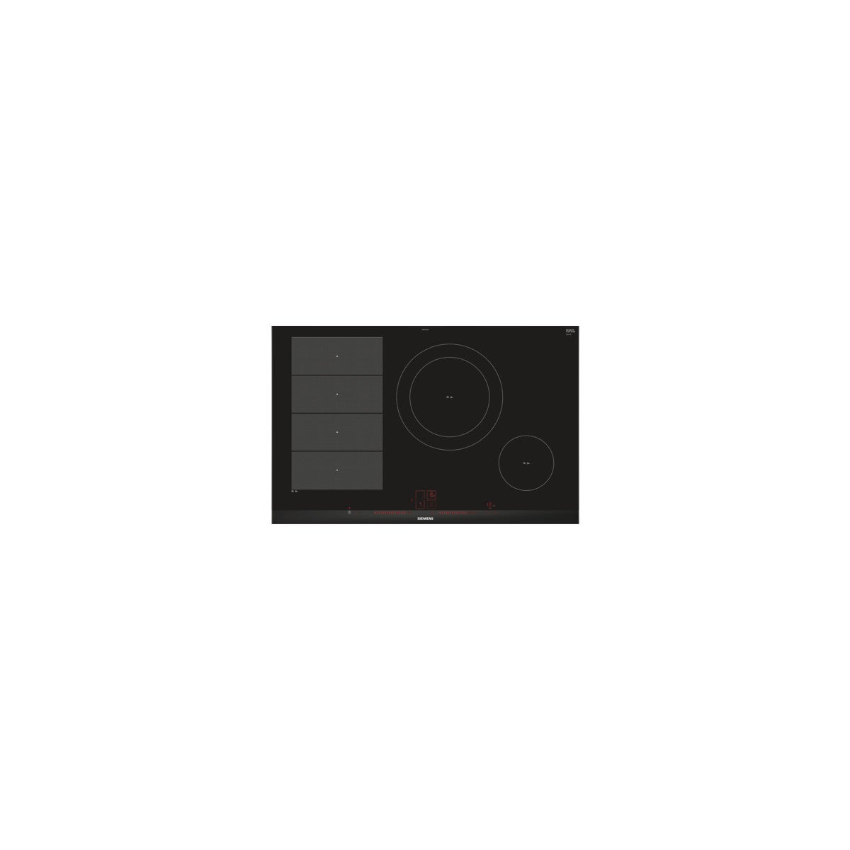 Plaque De Cuisson Induction De Dietrich DPI7670G - Intégrée, Grise, 2 Zones Dont Une Ronde 16 Cm - 7400 W