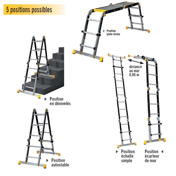 Centaure - Echelle Articulée Télescopique - Opti+ Pro - 4