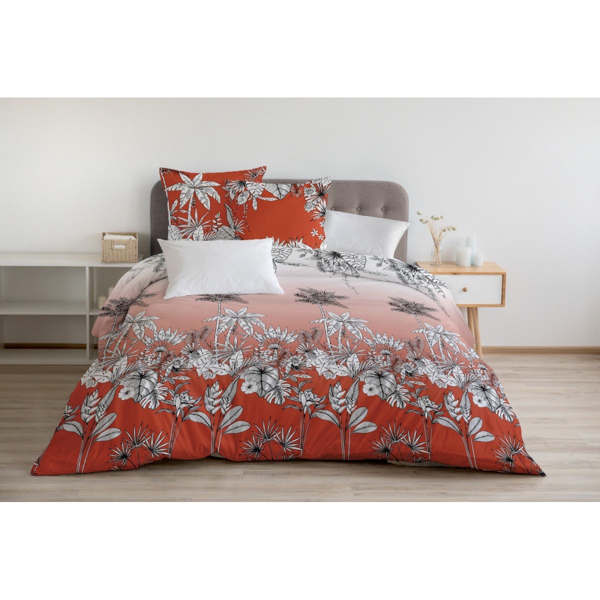 Robe évasée lin avec broderie florale - Femme | MANGO France métropolitaine Robe évasée lin avec broderie florale - Femme | MANGO France métropolitaine