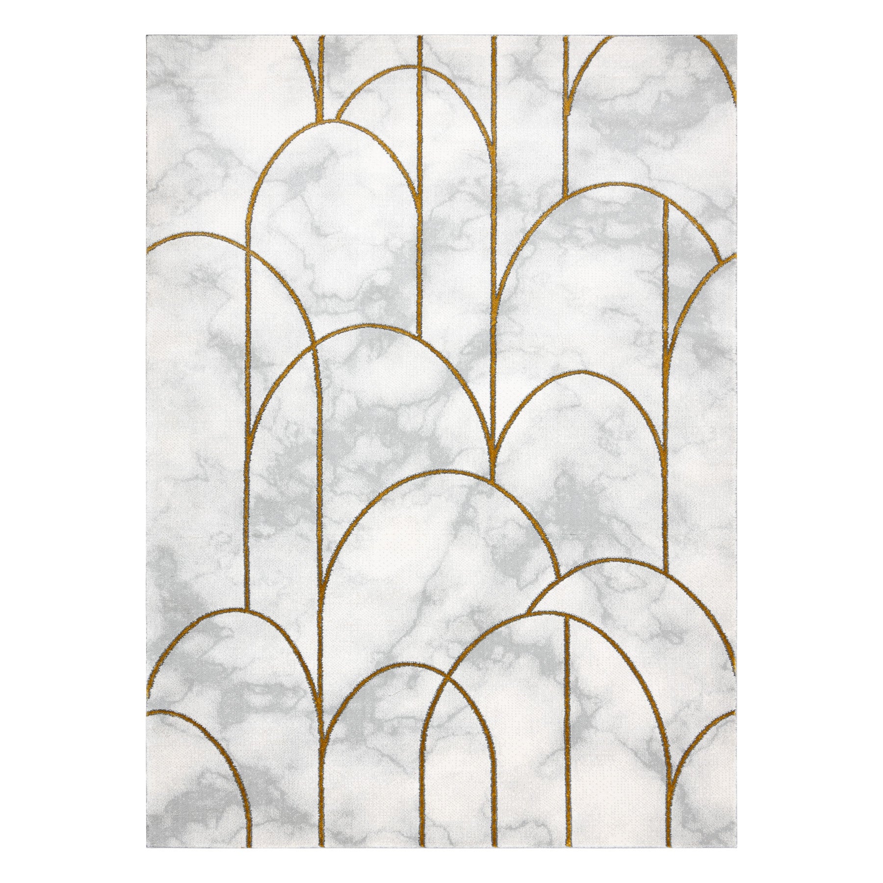 Dywan EMERALD ekskluzywny 1016 glamour, stylowy art deco, marmur krem / złoty 160x220 cm - 3