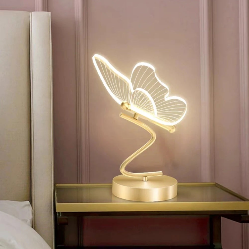 Sientice lámpara de escritorio moderna hierro forjado para dormitorio;luz nocturna estudio con iluminación tricolor; lámpara de escritorio decorativa.