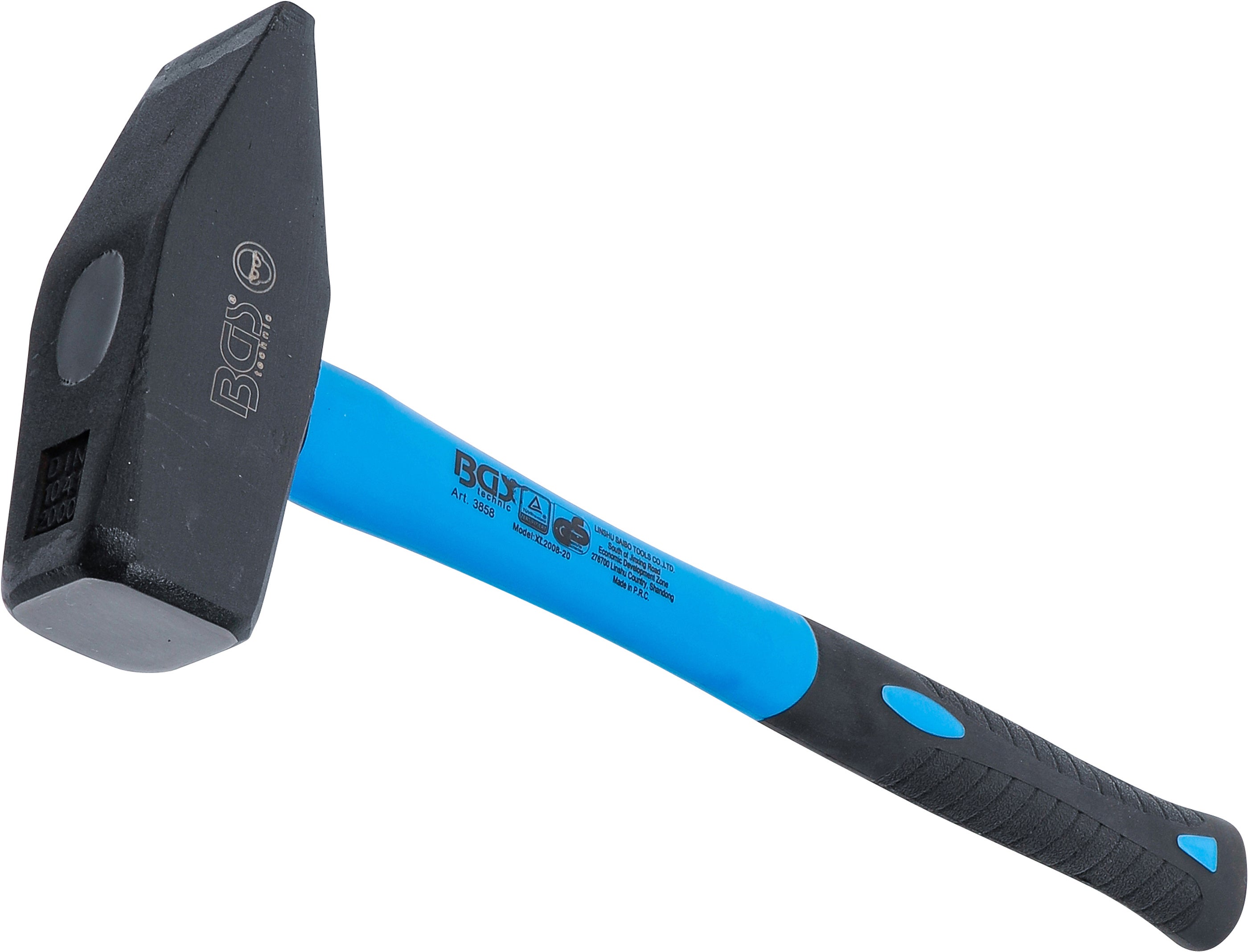 Młotek ślusarski BGS, trzonek z włókna szklanego, DIN 1041, 2000 g - 3858