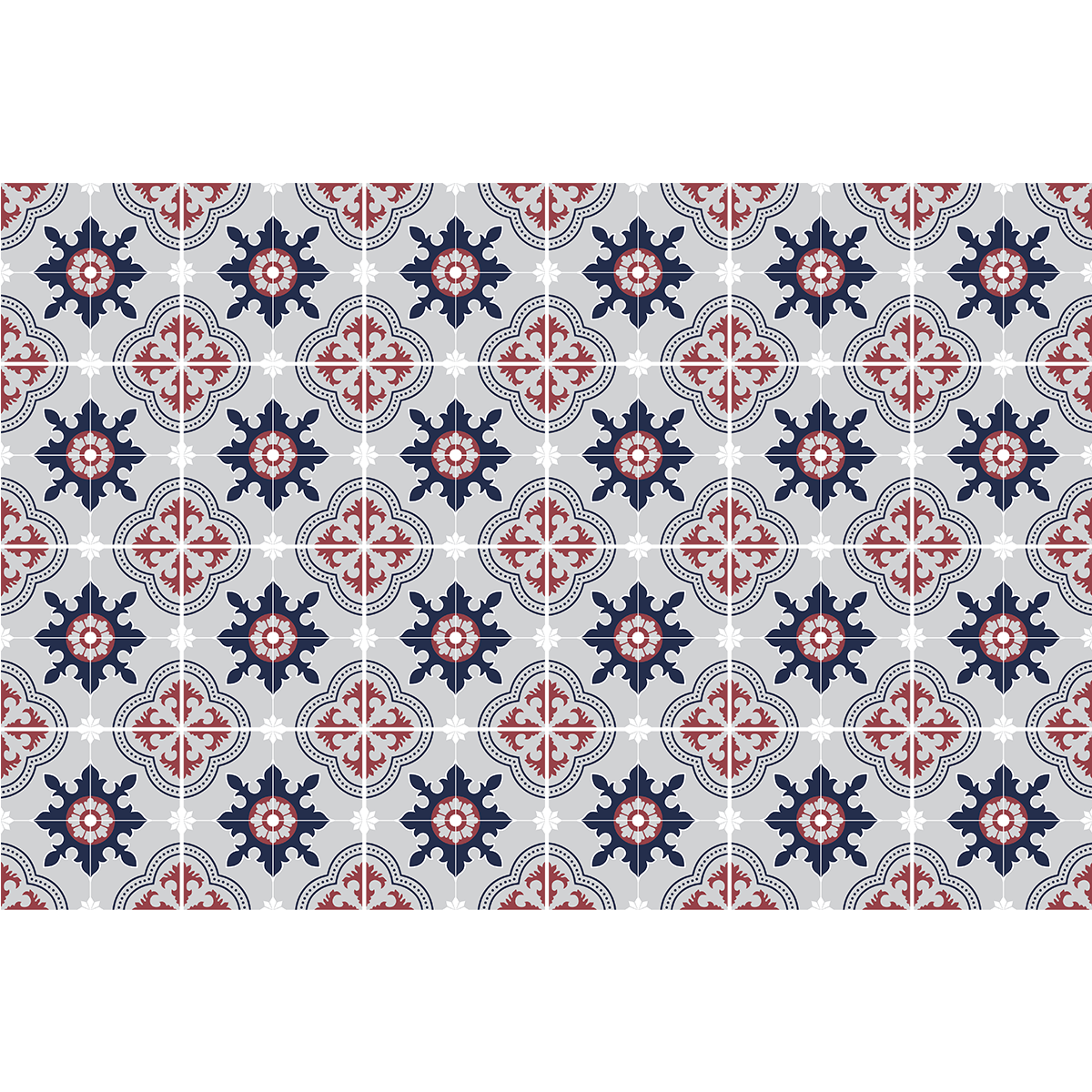 24 adesivi piastrelle di cemento azulejos helena - Sticker adesivo - adesivi murali - 24stickers20x20cm - 2