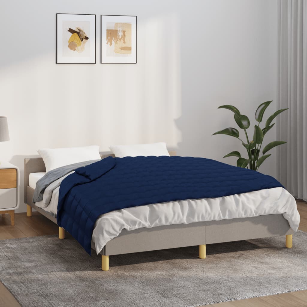 Maison exclusive - manta con peso tela azul 150x200 cm 11 kg