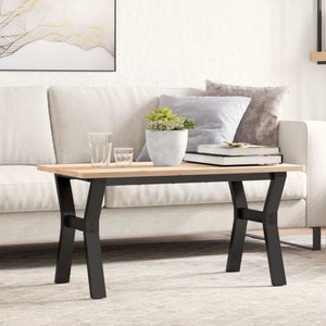 Gambe Tavolino Caffè a U 2 pz 50x(30-31)cm in Acciaio CFW2929680