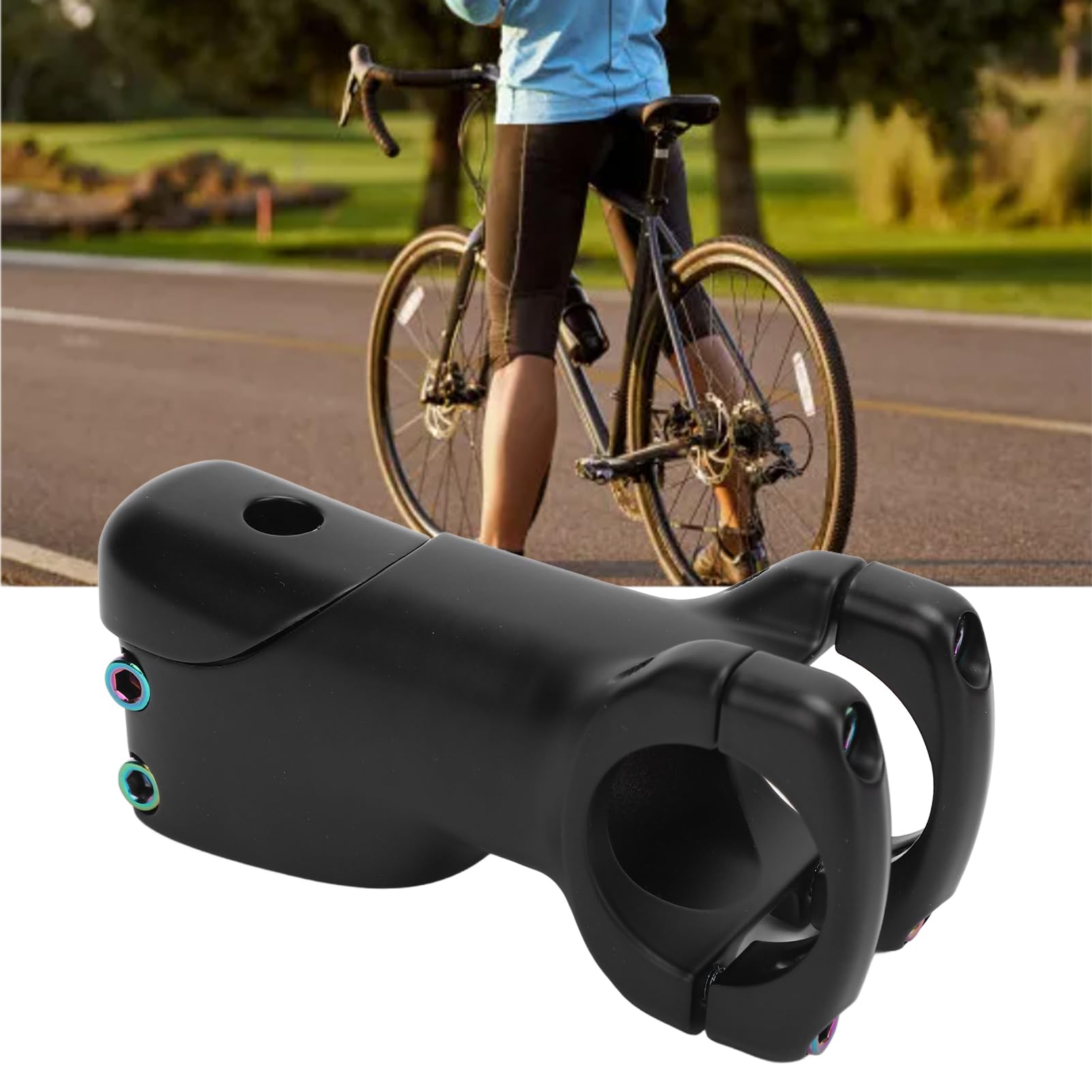 Attacco manubrio bici 31,8 mm in lega di alluminio per bici da