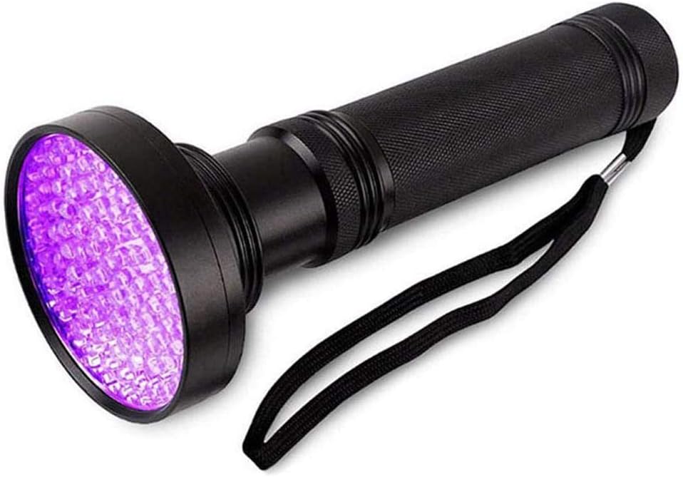 UV 100 LED Mocna, Latarka UV 395nm Światło Czarne, Latarka Ultrafioletowa, Detektor Ultrafioletowy do Moczu Zwierząt (Bateria nie jest dołączona)