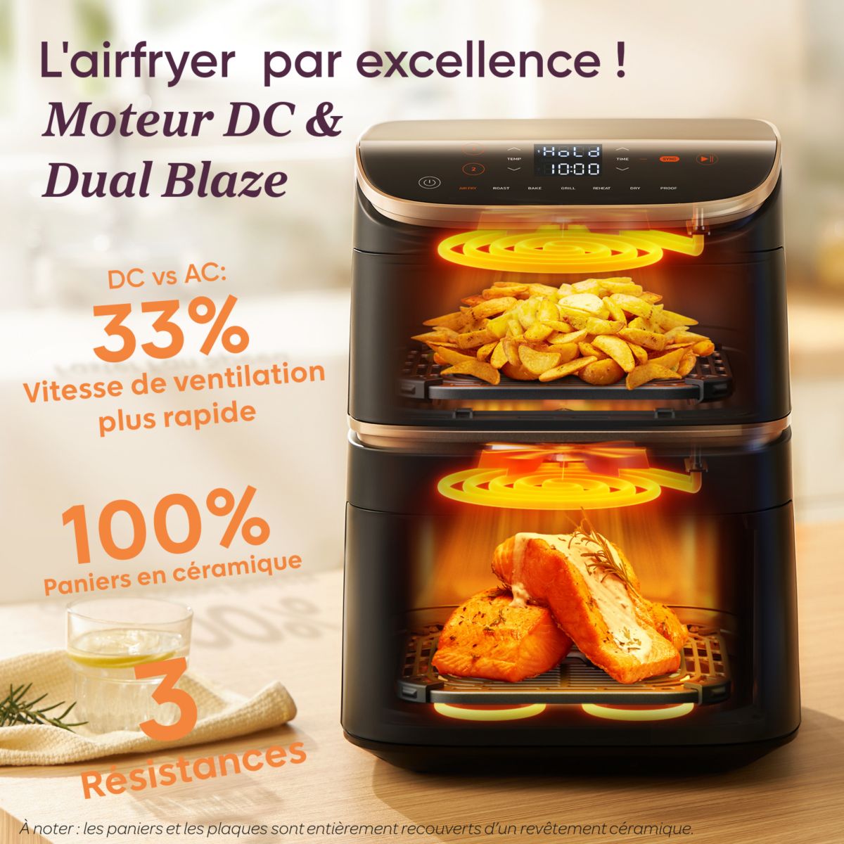 COSORI - Turbo Tower Pro Smart Chef Edition – Freidora de Aire de Torre 10.8L - 3