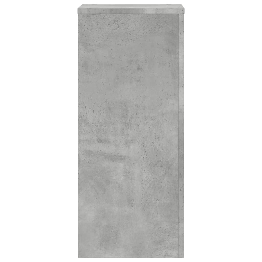 Supports pour plantes 2 pcs gris béton bois d'ingénierie - 5
