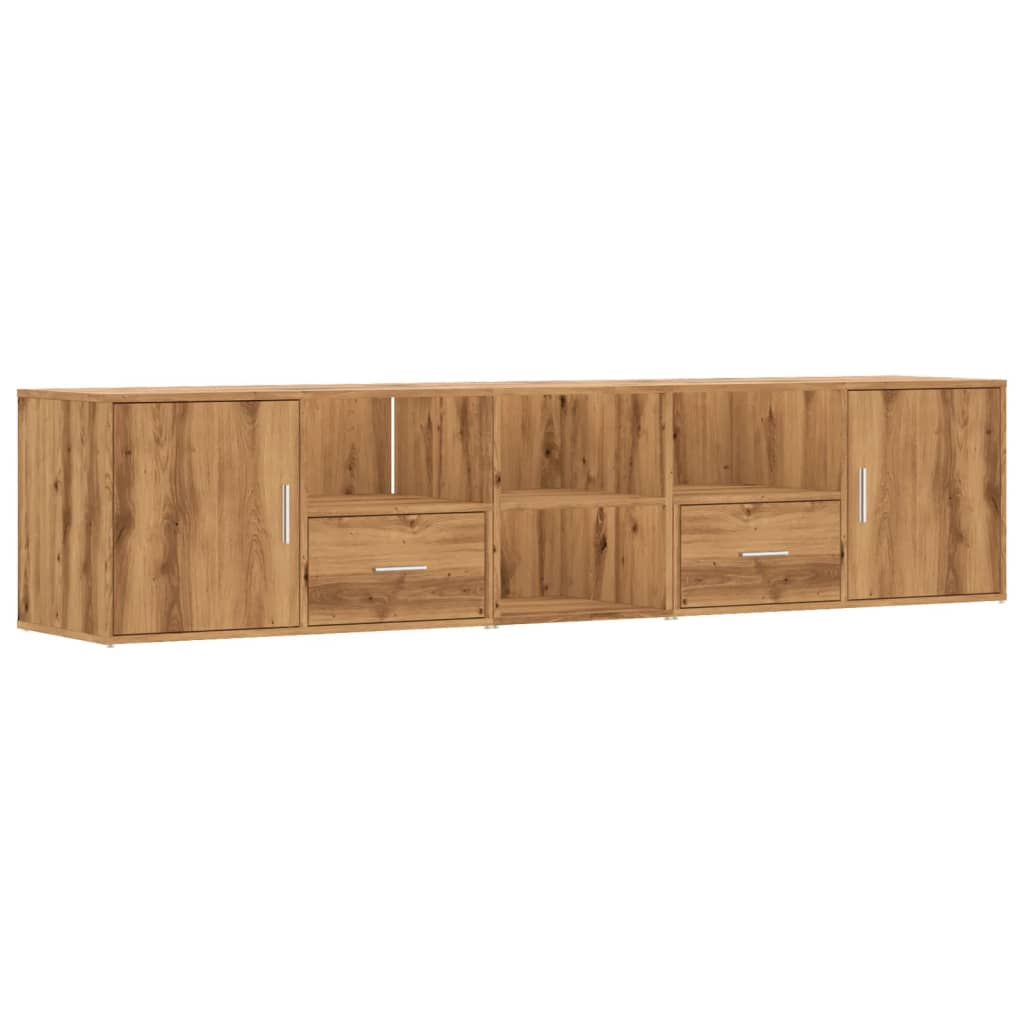 Mueble de almacenaje | mueble de esquina madera ingeniería roble artisian 200x40x45 cm cfw151240