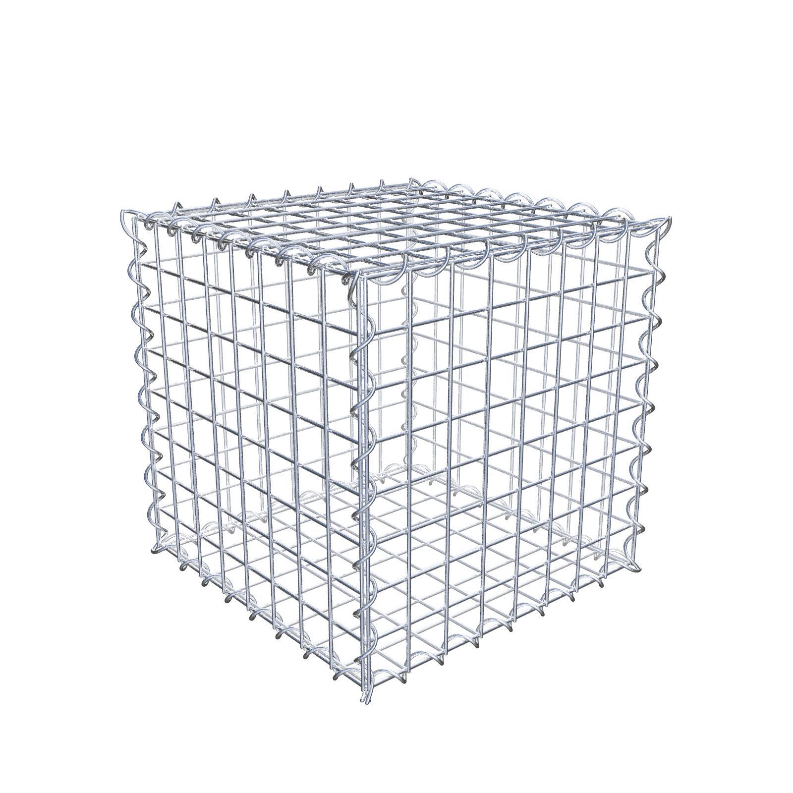 Gabion 40 cm x 40 cm x 40 cm (dł. x wys. x gł.), rozmiar oczek 5 cm x 5 cm, spirala