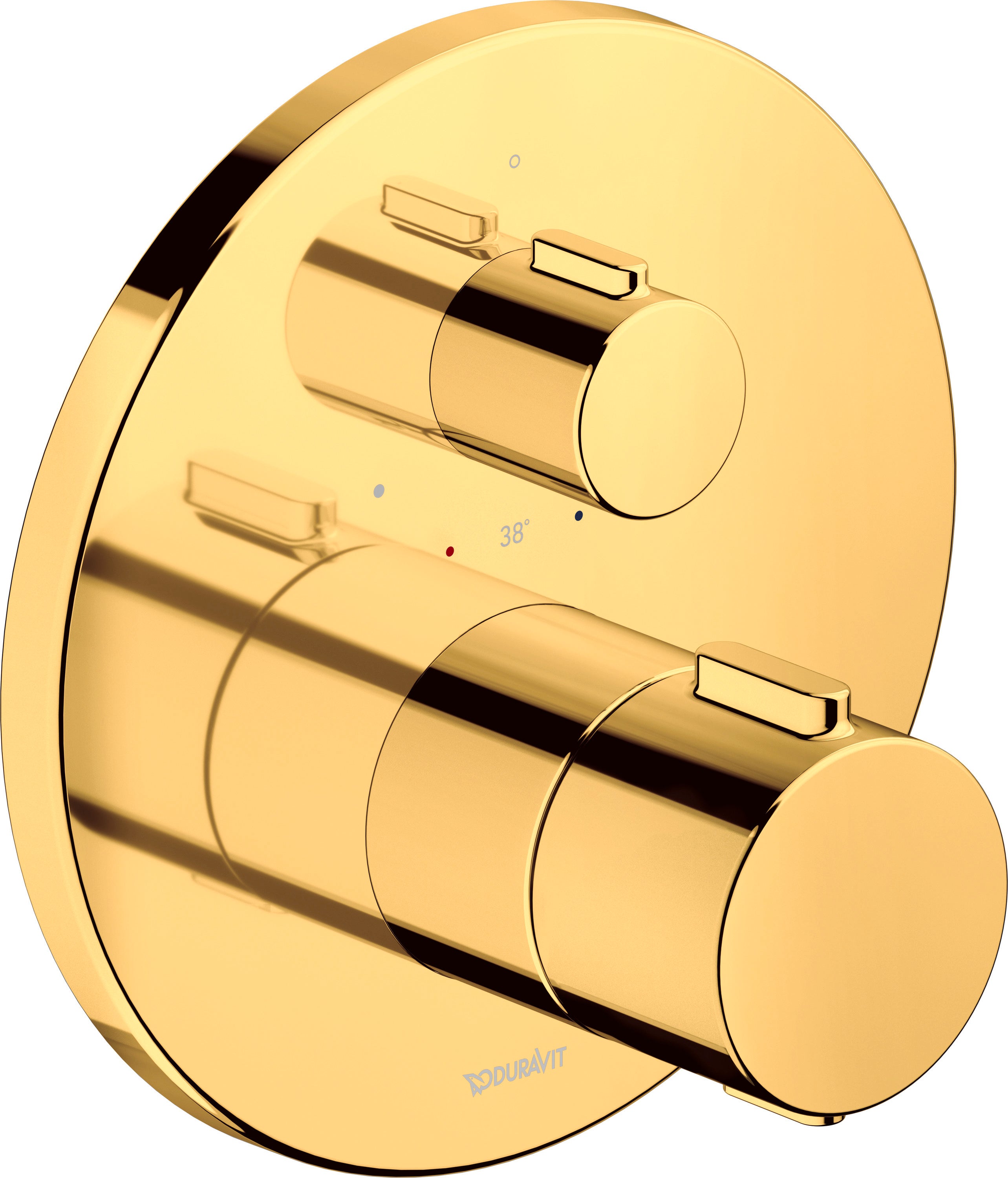 Bateria termostatyczna podtynkowa Duravit HeatLock złoty 1 odbiornik wody