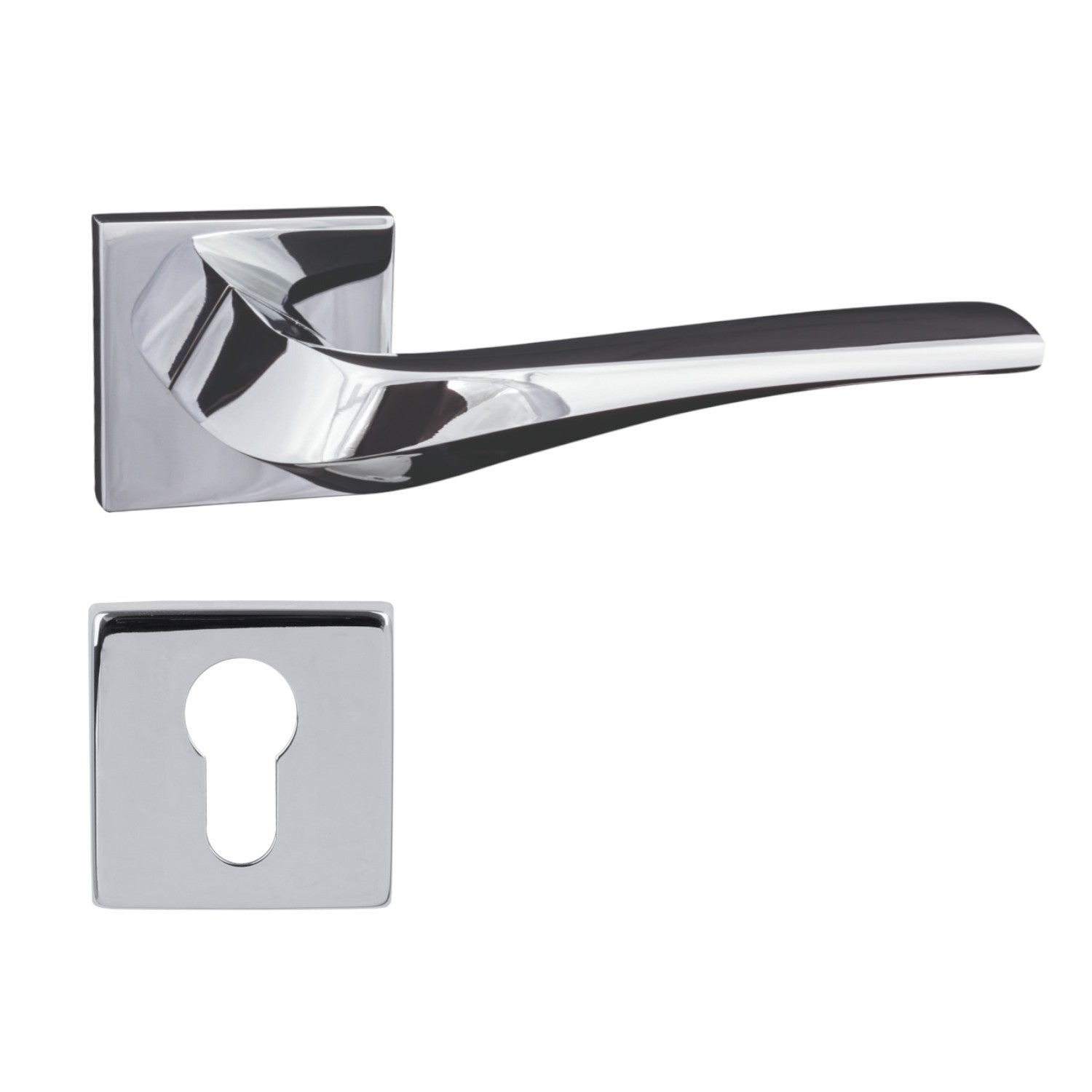 DOMINO Klamka ADEL-QR slim M6 chrom PZ