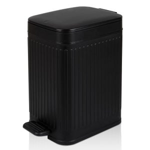 Poubelle Maille Métallique Noire 4 Gallons - Bureau Maison Chambre