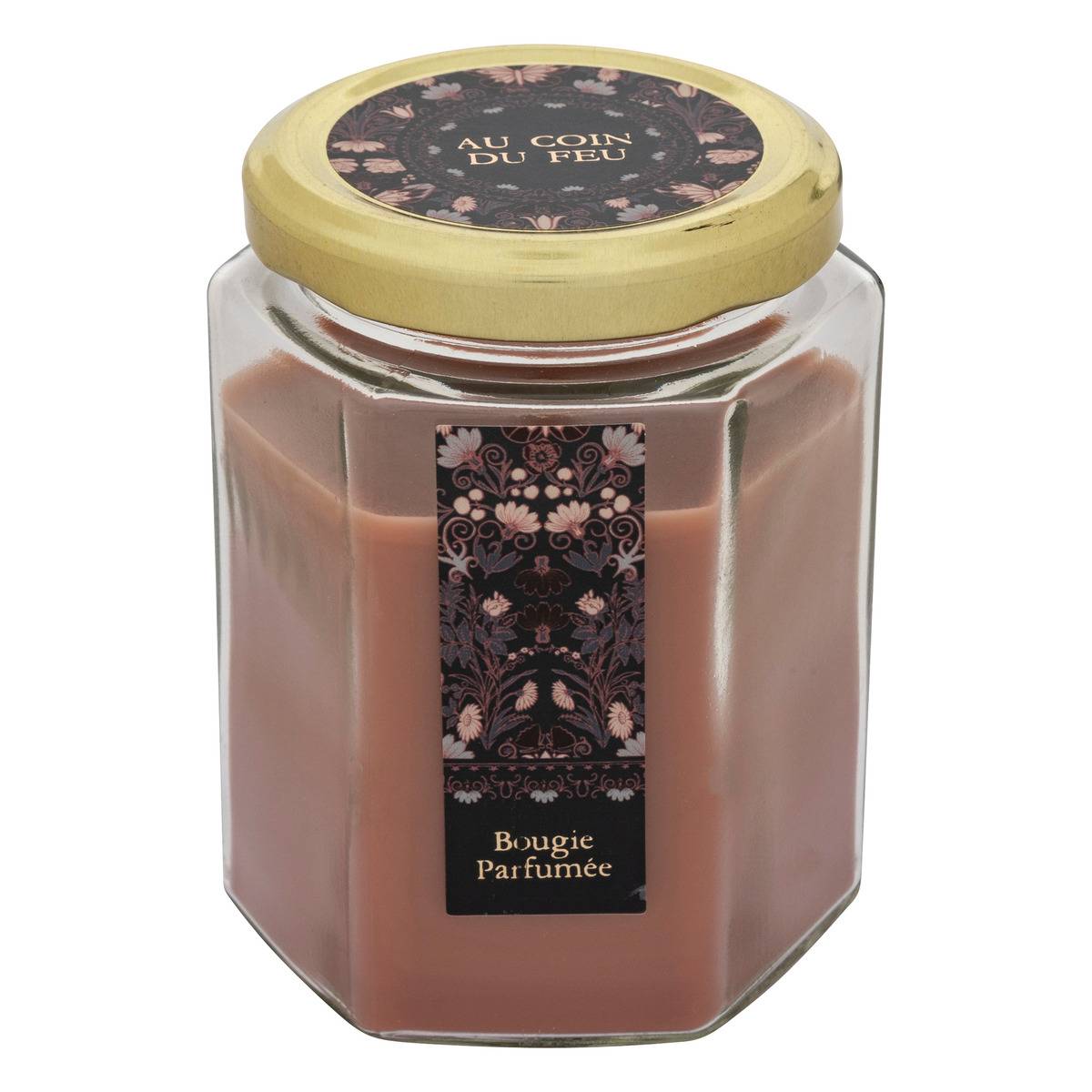 Bougie Parfumée 200g Macaron Framboise ELEMENT-TERRE | 50h De Combustion, Cire Naturelle, Fabriquée En France