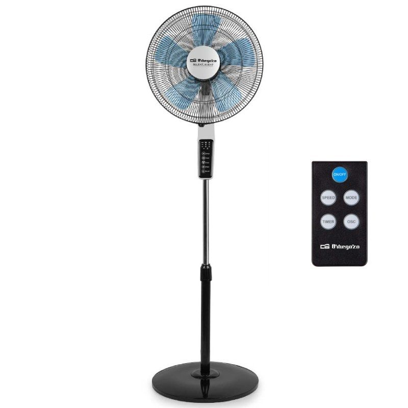 Ventilateur Sur Pied Oscillant Orbegozo - 40 Cm, 3 Vitesses, Hauteur Réglable - Noir