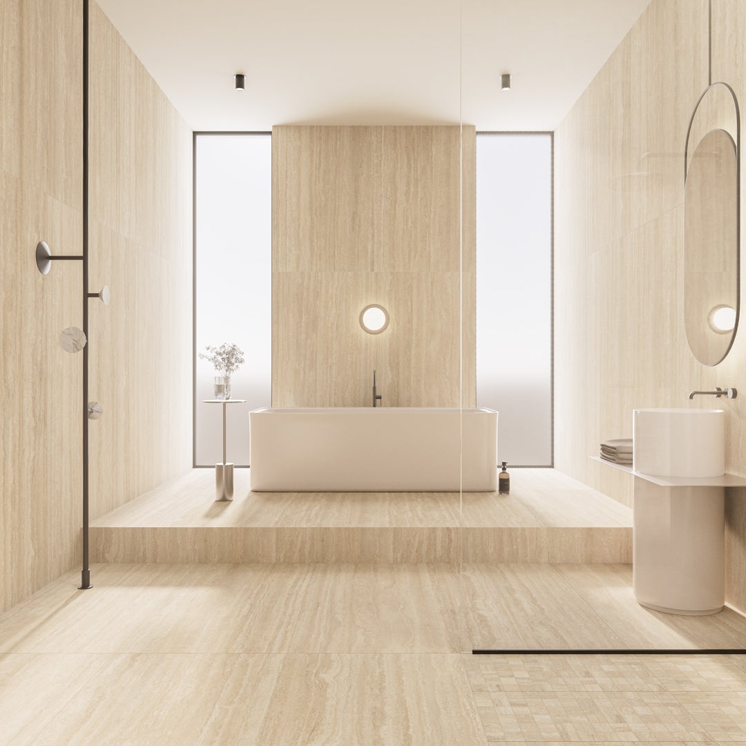 Roma Vein Classico - Travertino - Piastrelle 60x60 cm 10 mm - MTR 5000 60x60 MATT R10 10 mm - 2