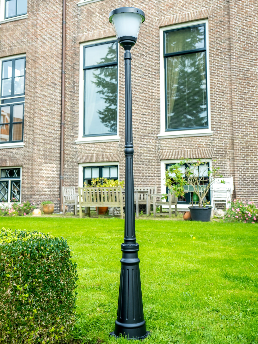 Farola solar Iplux® Oslo 200 cm - Alta calidad - Duración de la combustión 15 horas - 2