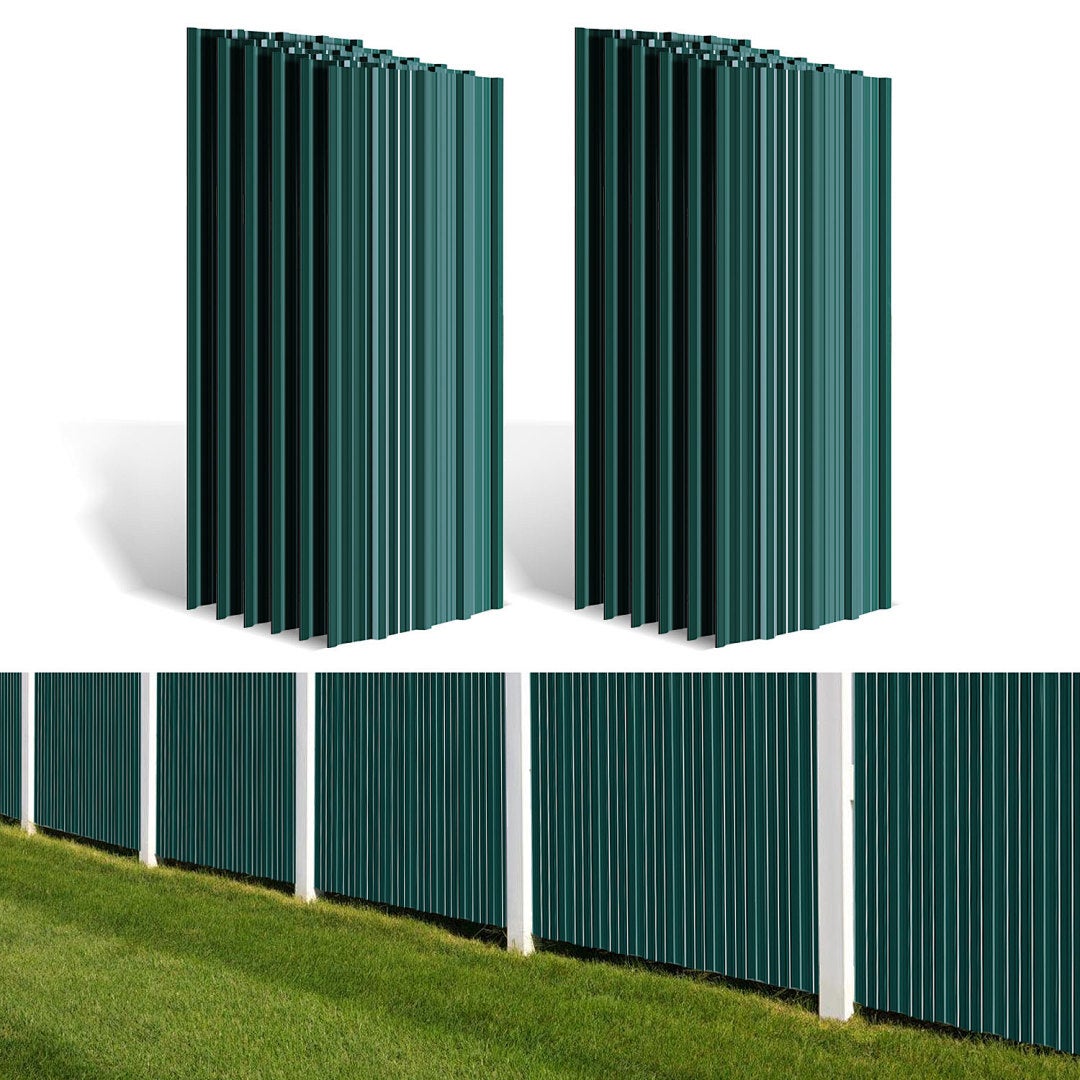 24x Blacha Falista Trapezowa na Dach, Plaques tôles profilées/ondulées anthracite 129x46cm = 14m² tole de bardage résistantes inte