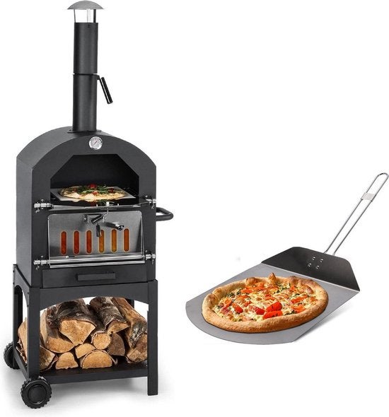 Barbecue Fumoir MaxxGarden 3 En 1 - Charbon De Bois, Thermomètre Inclus