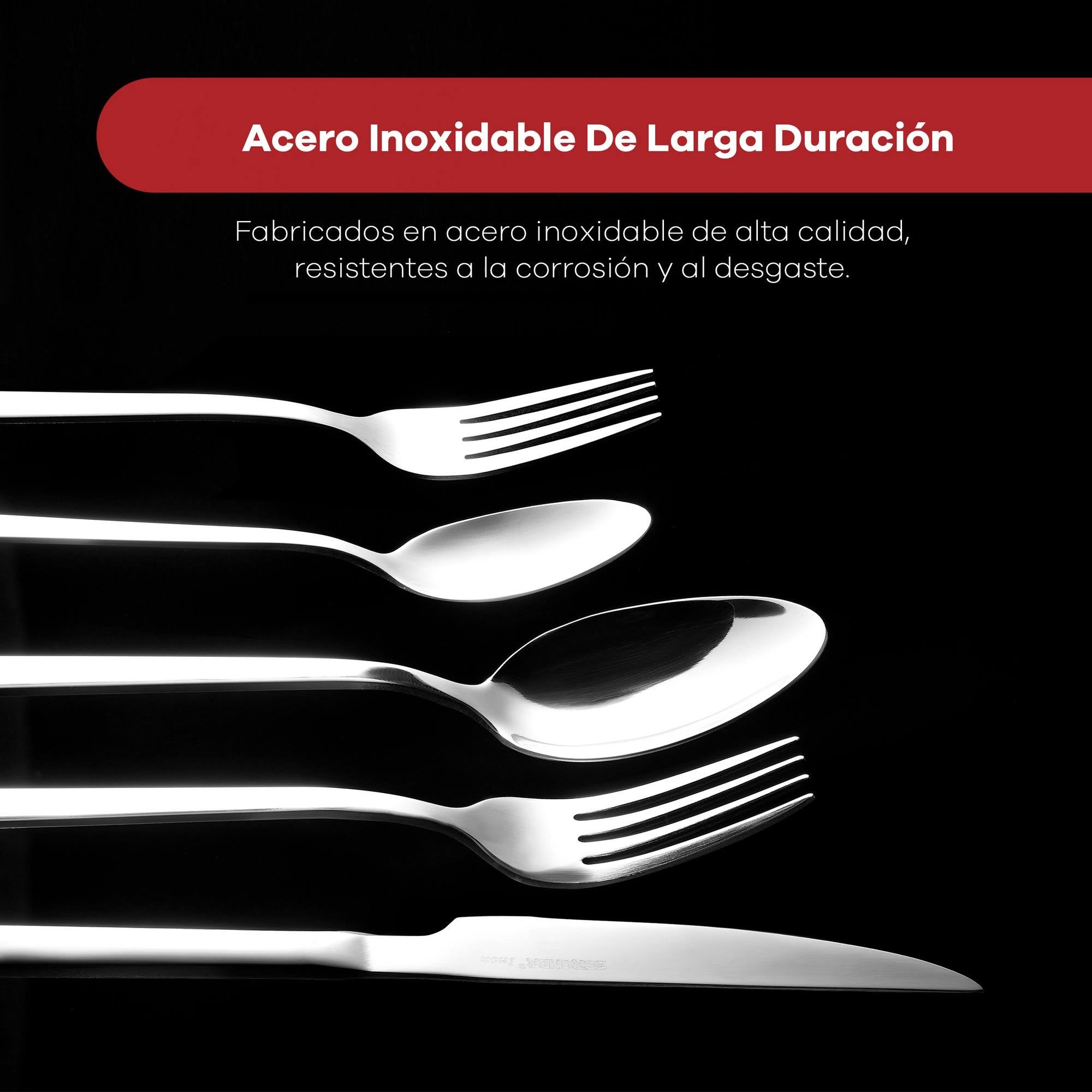 Juego de cubiertos 60 Piezas en acero inoxidable Cubertería Sofia Bergner - 2
