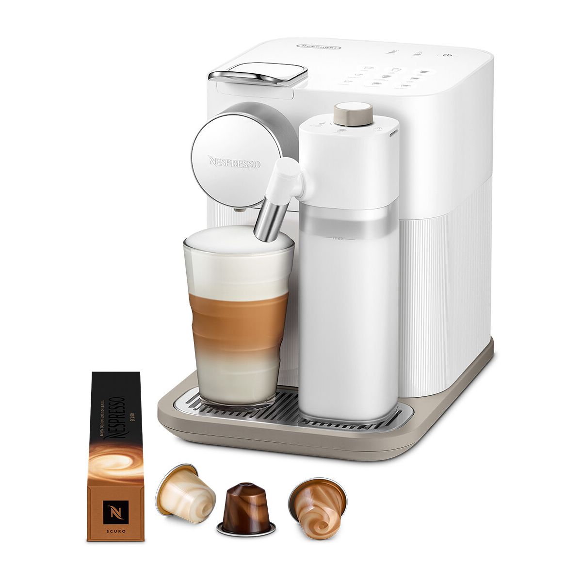 Nespresso De'Longhi EN640.W Gran Lattissima Kaffeekapselmaschine mit ...