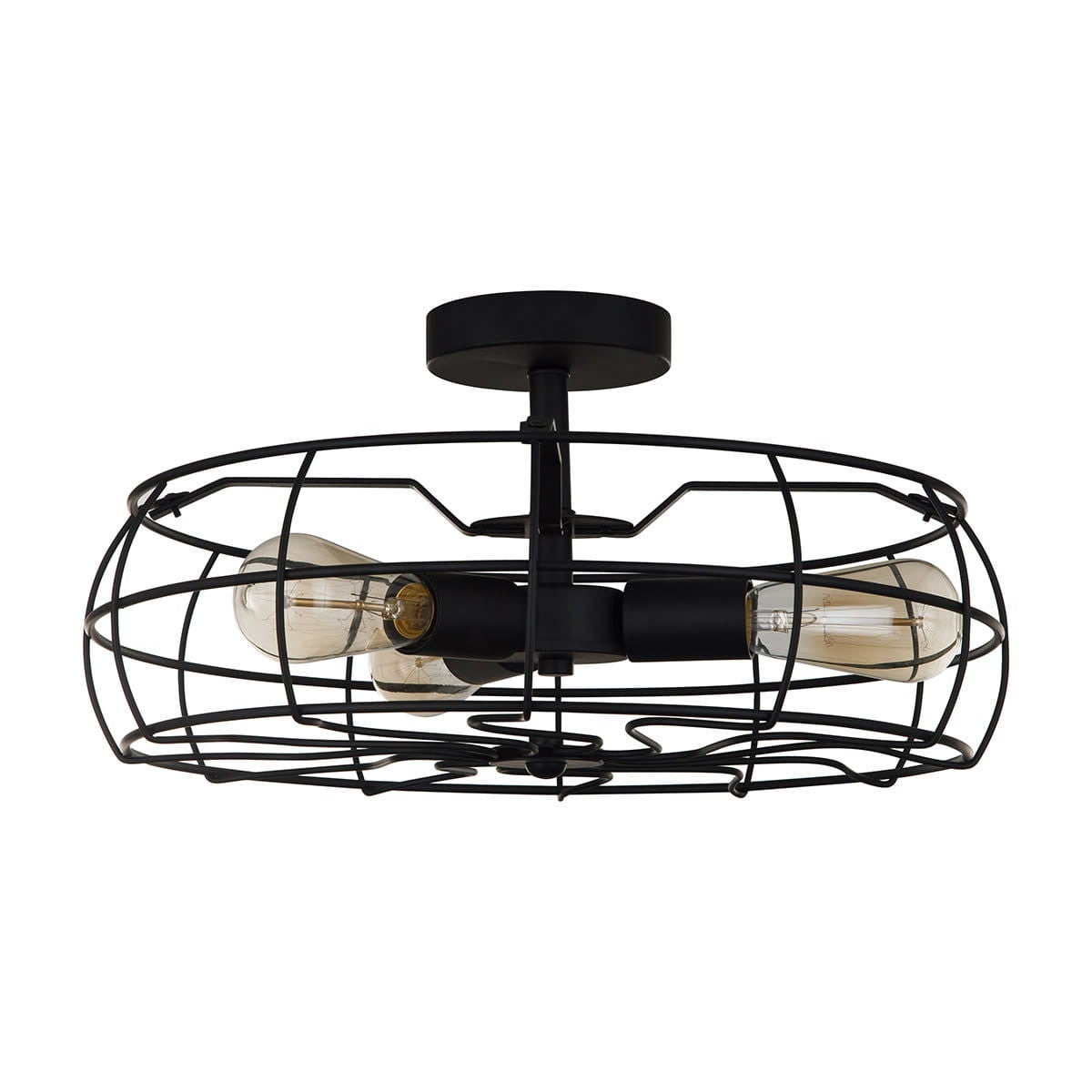 Lampa sufitowa wisząca Rayo czarna 3xE27x60W nowoczesna wym: 23 x 45 x 45 cm metal Italux