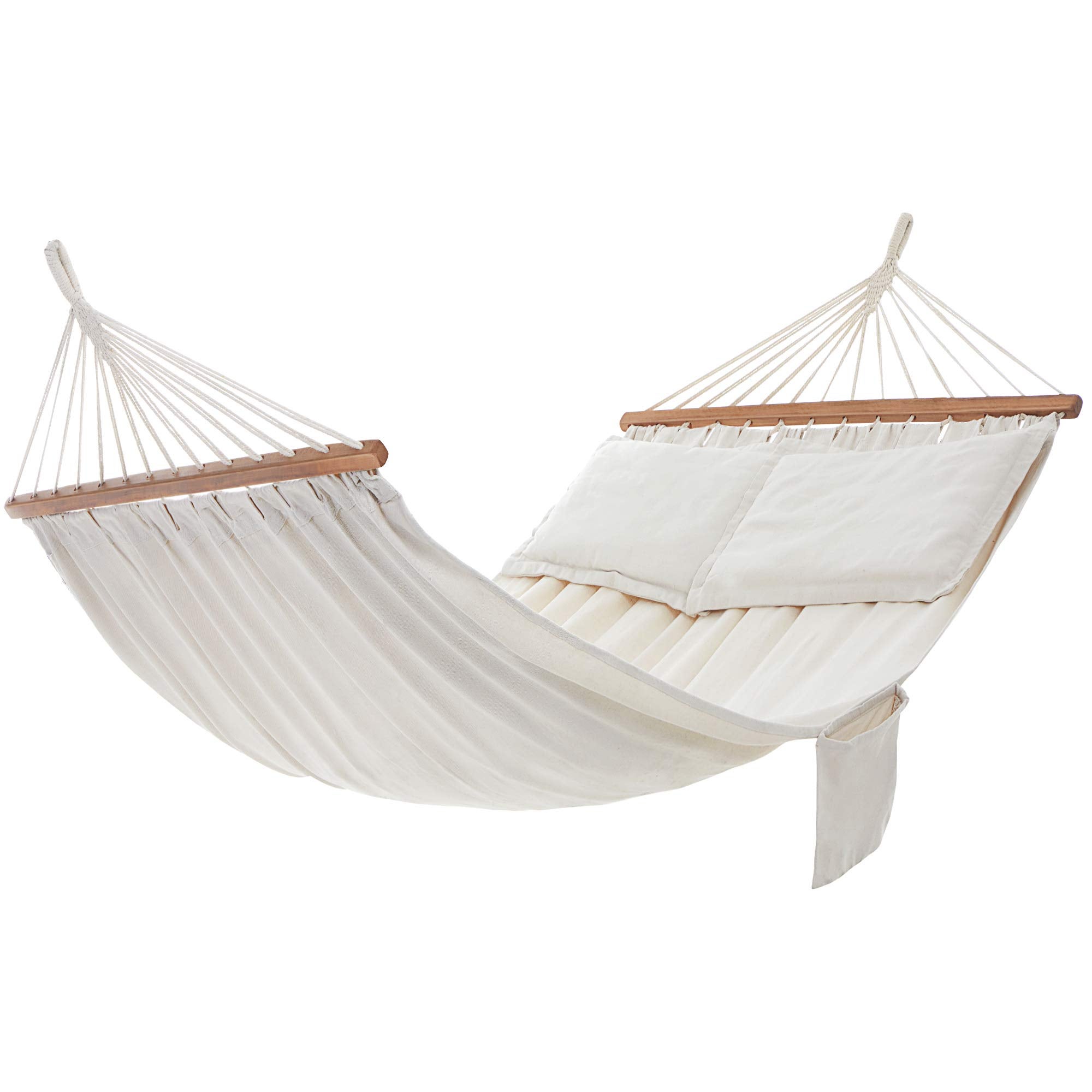 Amaca Doppia SONGMICS 210x150cm Con 2 Cuscini - Portabile Per Giardino E Campeggio - Foto 7