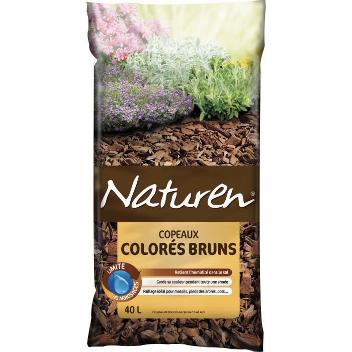 NATUREN Copeaux Colores Bruns - 40L - 3