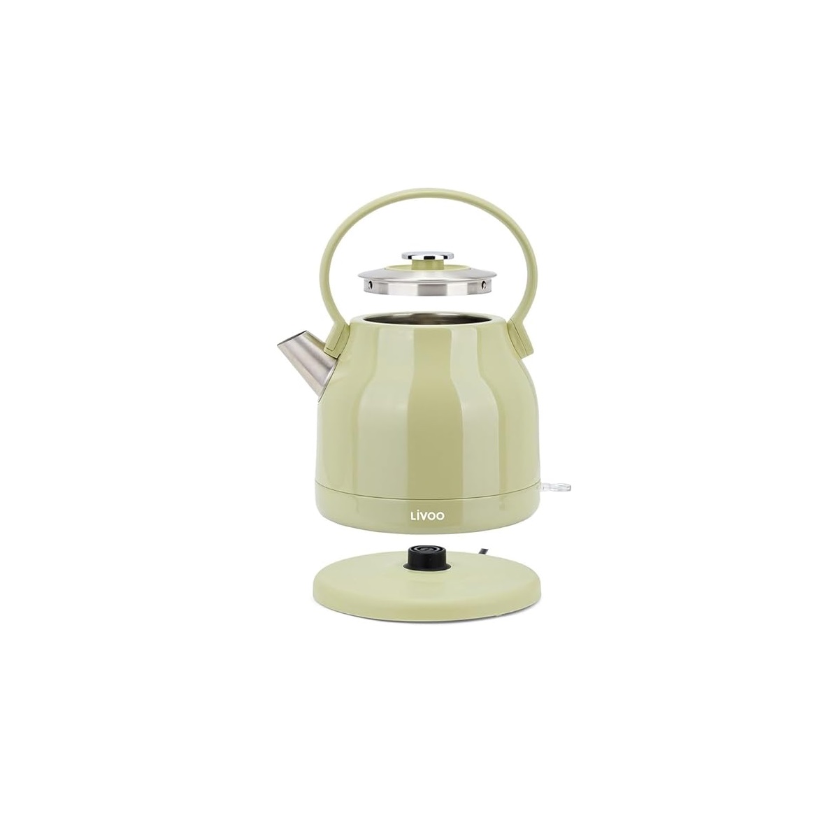 Bouilloire électrique 1.5l 2200w vert/gris - Livoo DOD202M - 4