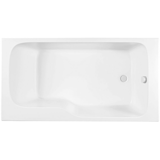 Baignoire bain douche JACOB DELAFON Malice 160 x 85 cm version Droite, Blanc mat