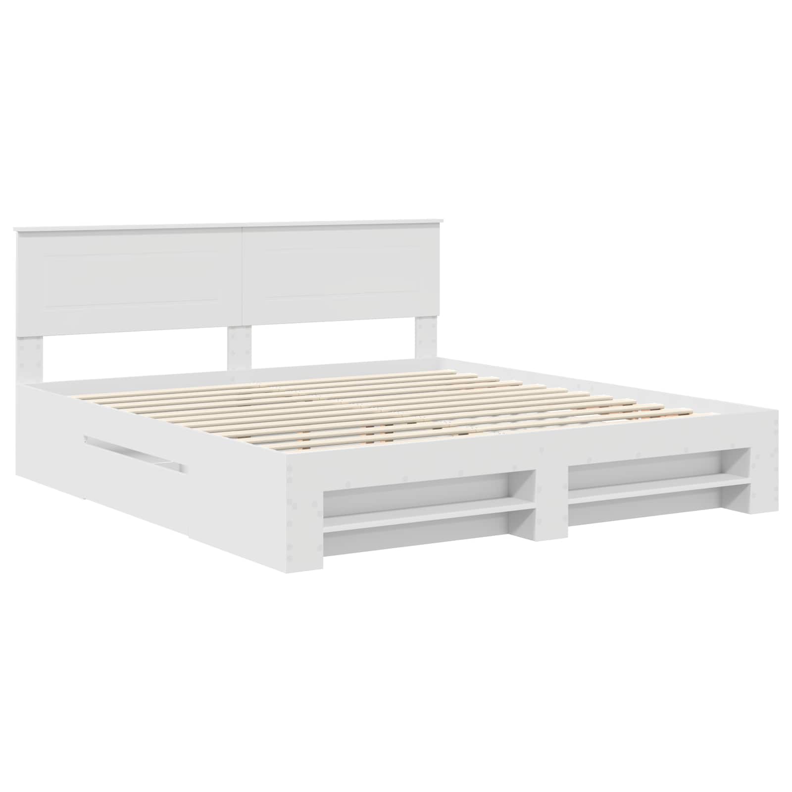 Estructura De Cama Doble Matrimonial - 180 x 200 cm Madera de ingeniería - 4