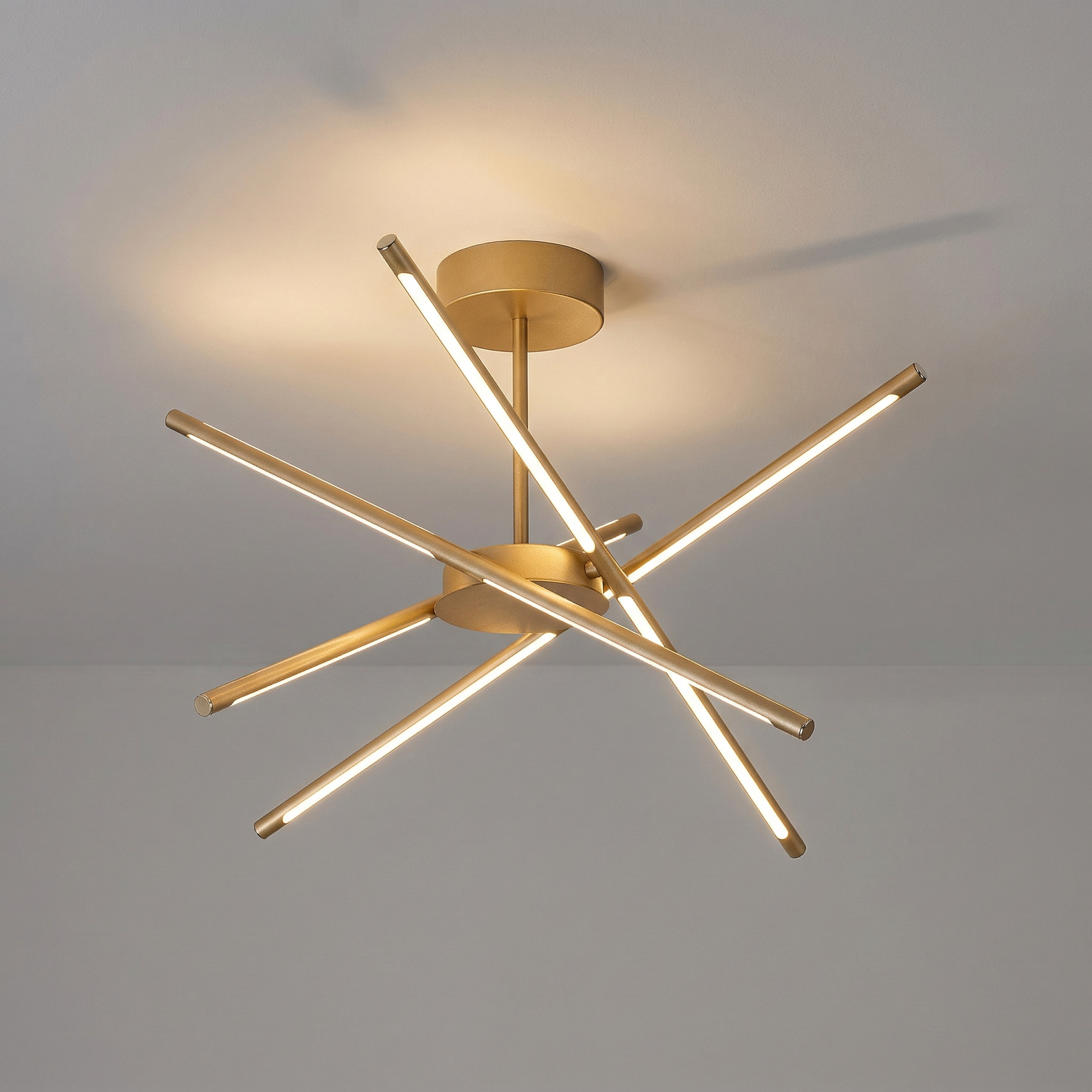Lampa wisząca HENLI2 LED 40W Ciepła biel 2800lm złoto-biała wym: 28 x 66 x 66 cm Rabalux