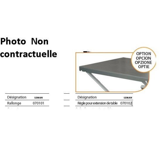 Règle pour extension de table pour losst315 | Leroy Merlin