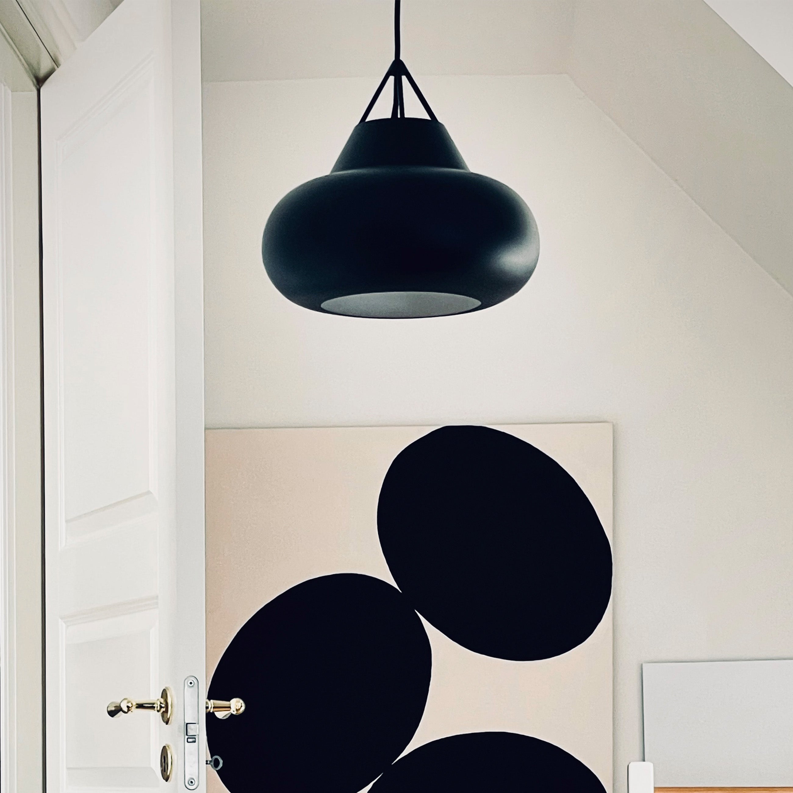 Suspension en métal noir mat, h 25,9 cm d 29 cm Polo - DYBERG LARSEN - 3