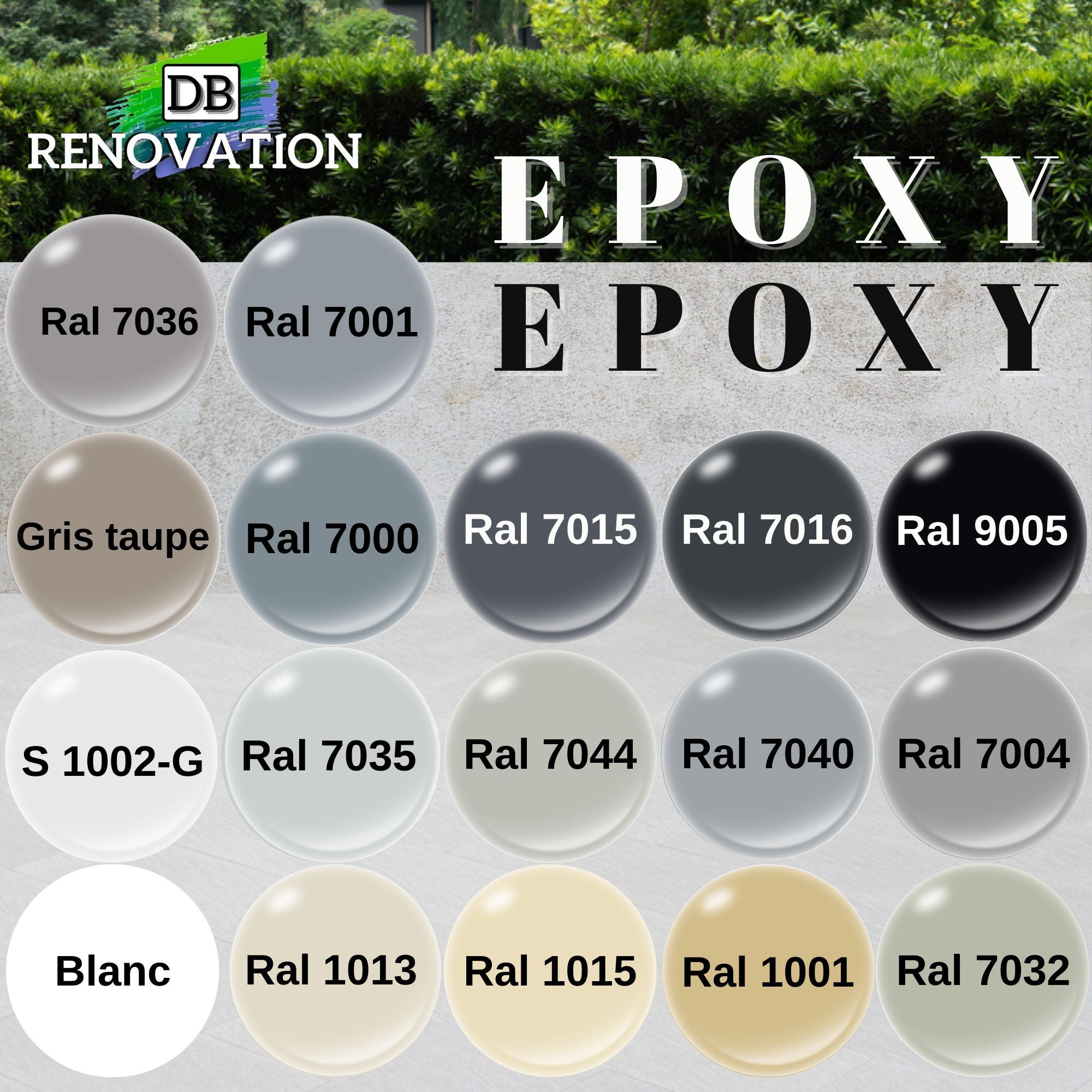 RESINE EPOXY Extérieur Terrasse sol béton - Gris platine 4,5KG (30 à 40m²) Prêt à l'emploi - Peinture de Haute résistance - 2