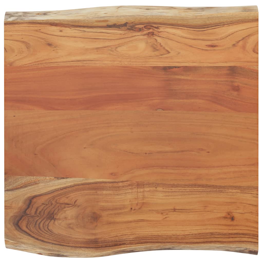 Tampo de mesa | Tampo de secretária retangular borda viva 40x40x2 | 5 cm acácia maciça CFW31133 - 3