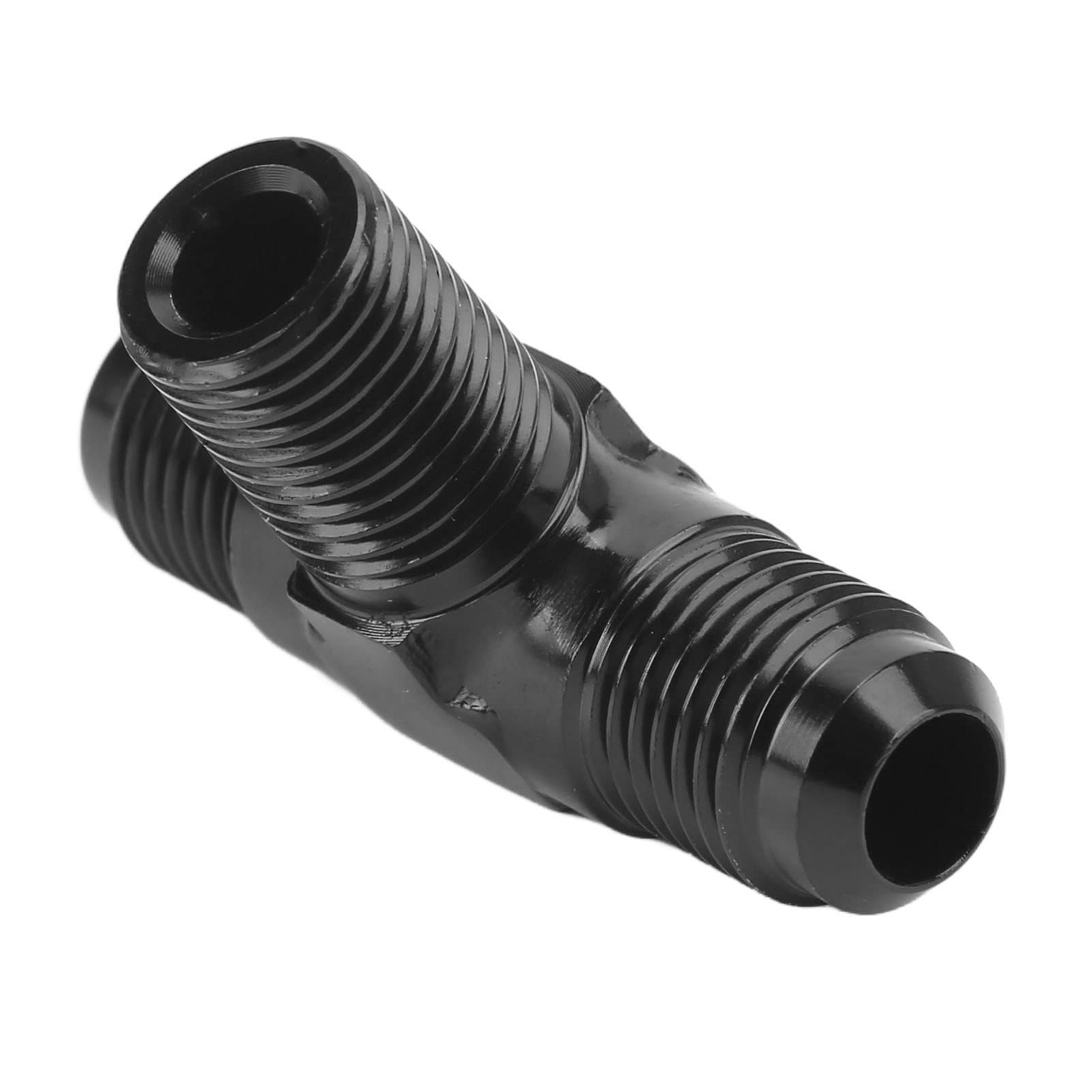 Adaptateur 3 Voies En Alliage Aluminium AN6 – Mâle Vers 2X Mâle – Type Y Noir – Pour Lignes Huile, Carburant, Eau, Air – Installation Facile