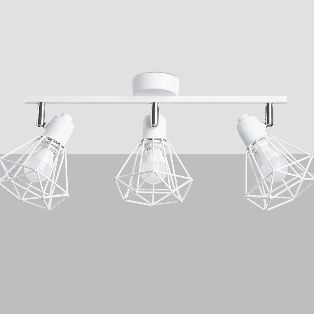 Plafon LUNOVA 3 biały LED 4000K - 52x17x19cm Sollux